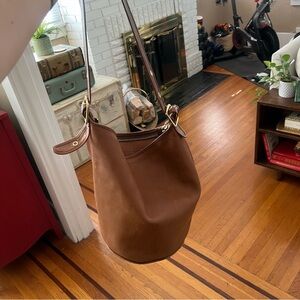 Coach Legacy XL Duffle bucket bag vintage shoulder brown leather 17998 like NEW